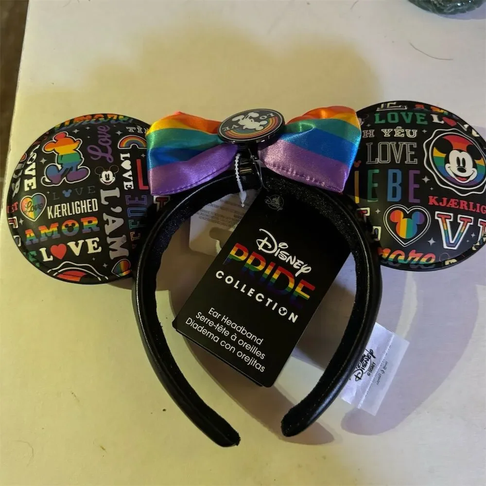 Disney Parks Mickey Mouse Pride Love Ear Headband Unisex Adult